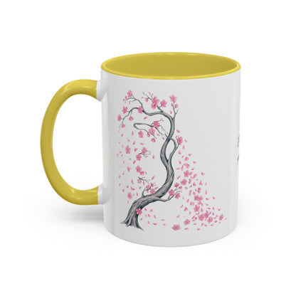 Cherry Blossom Tree Mug — Colorful Ceramic Coffee Cup