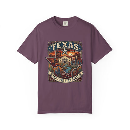 Texas Alamo Longhorn T-Shirt — State of Texas Graphic Tee