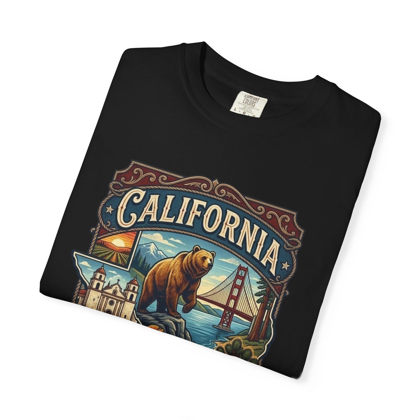 California Bear & Golden Gate T-Shirt
