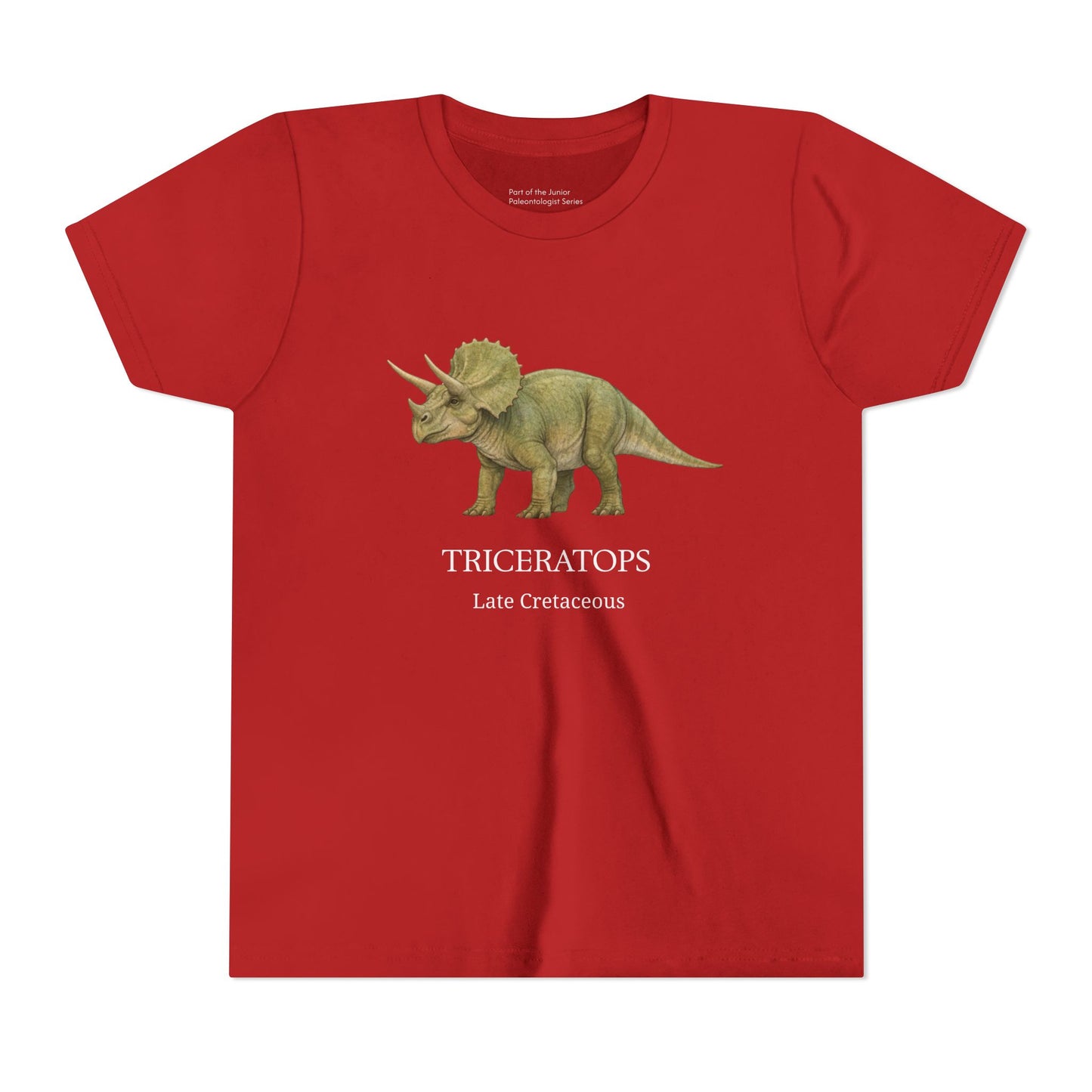 Triceratops educational youth t-shirt