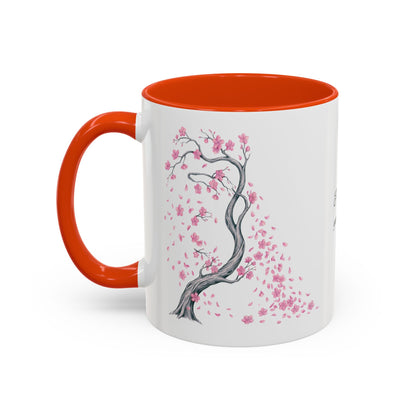 Cherry Blossom Tree Mug — Colorful Ceramic Coffee Cup