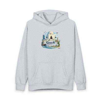 Karachi Scenes Hoodie — Nostalgic Pakistan Cityscape Pullover