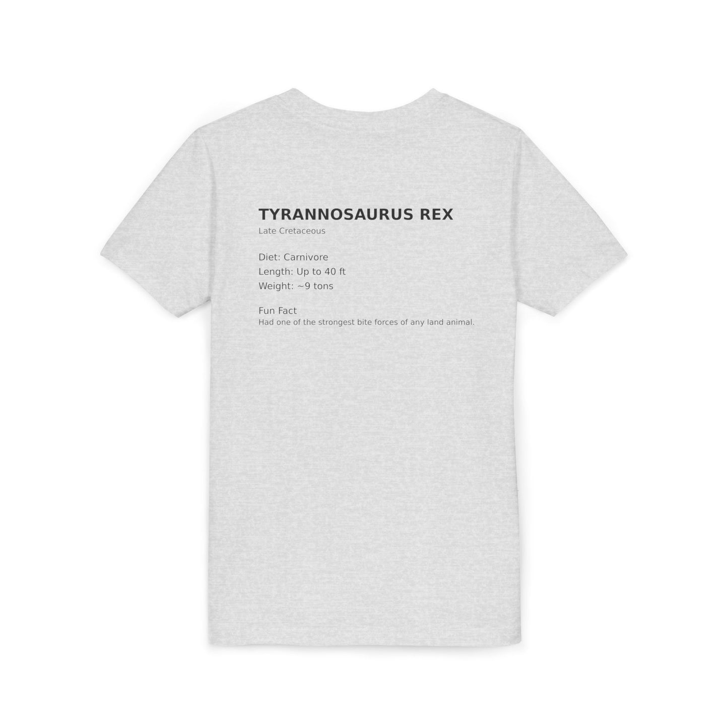 Tyrannosaurus Rex educational t-shirt youth t-shirt