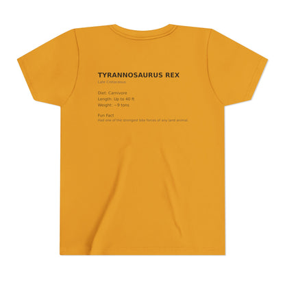 Tyrannosaurus Rex educational t-shirt youth t-shirt