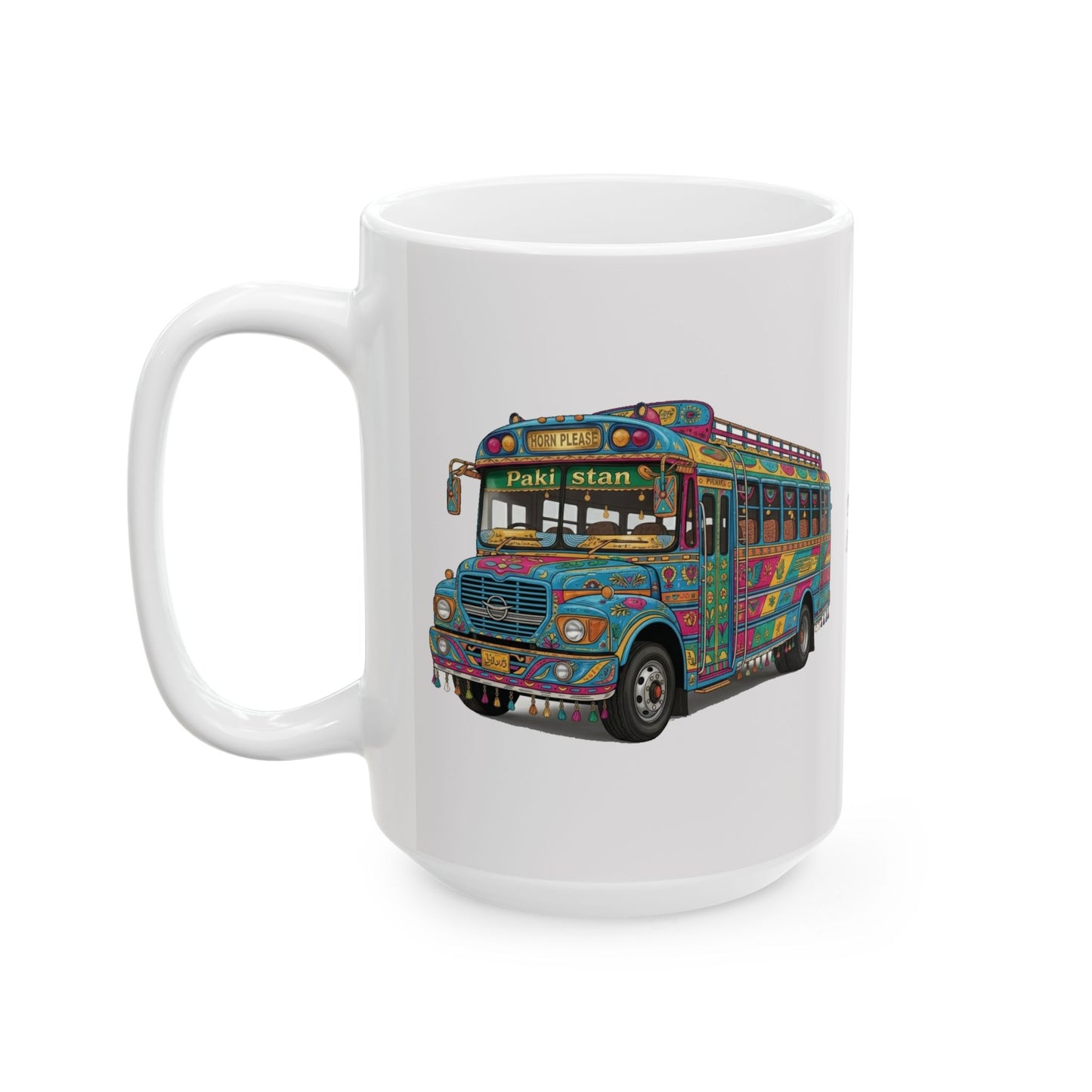 Pakistani Truck Art Bus Ceramic Mug (11oz, 15oz)