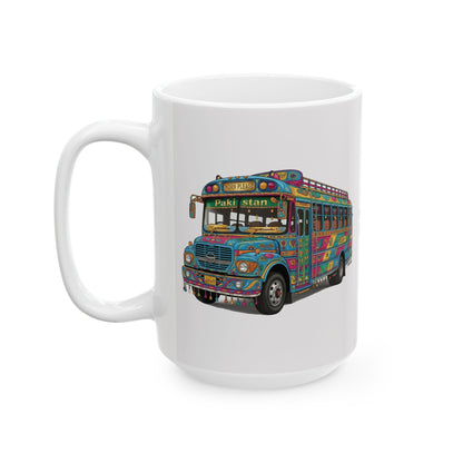 Pakistani Truck Art Bus Ceramic Mug (11oz, 15oz)