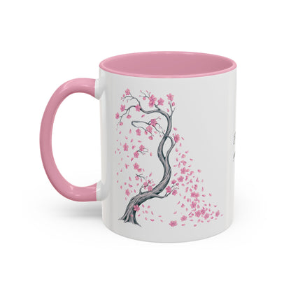 Cherry Blossom Tree Mug — Colorful Ceramic Coffee Cup