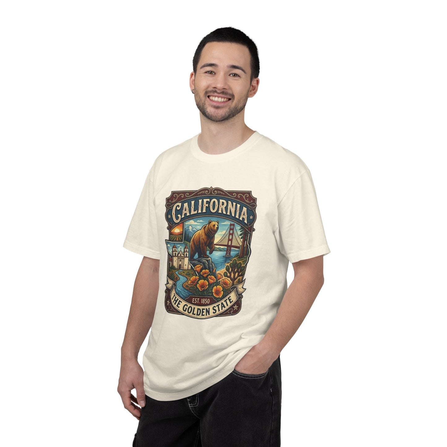California Bear & Golden Gate T-Shirt