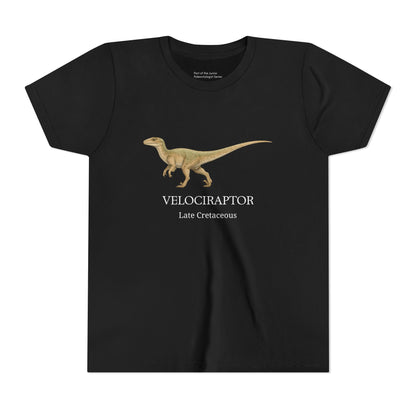 Velociraptor educational youth t-shirt