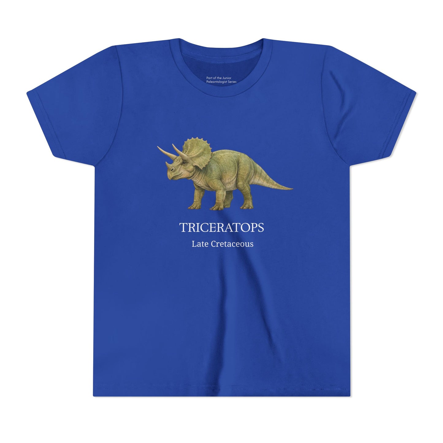 Triceratops educational youth t-shirt