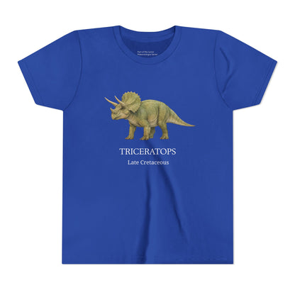 Triceratops educational youth t-shirt