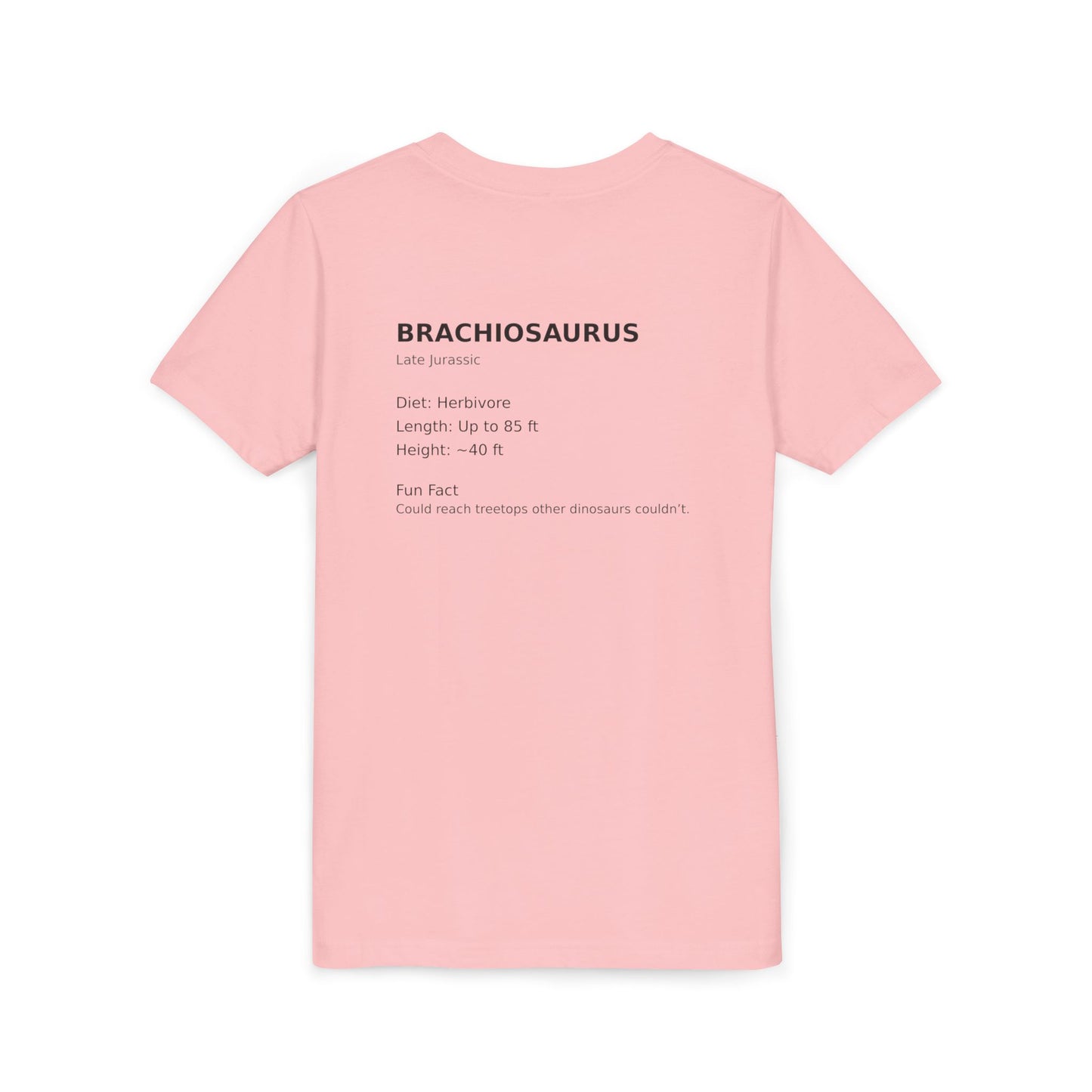 Brachiosaurus educational youth t-shirt