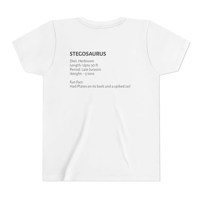 Stegosaurus educational youth t-shirt