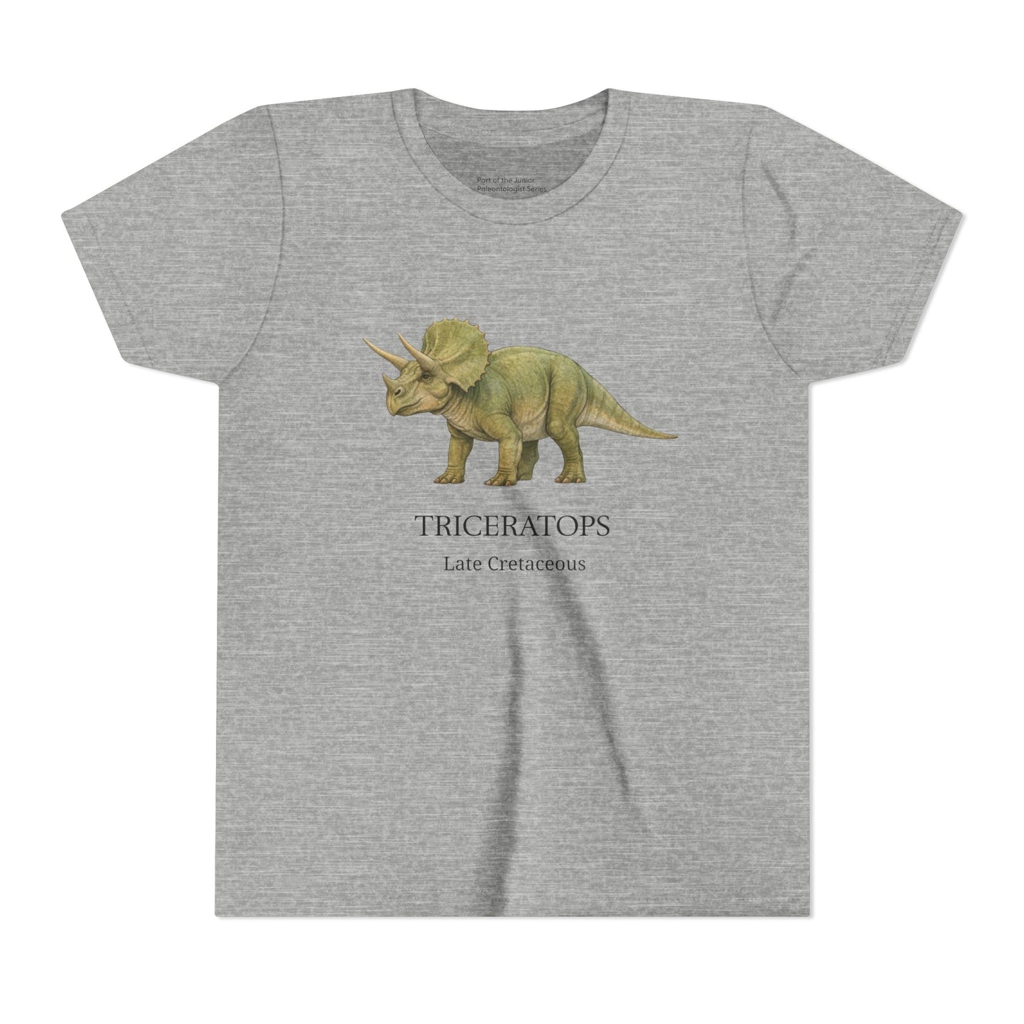 Triceratops educational youth t-shirt