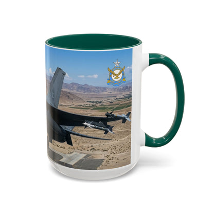 Pakistani F-16 Falcon Flight Mug — Colorful 11oz & 15oz Ceramic Coffee Cup