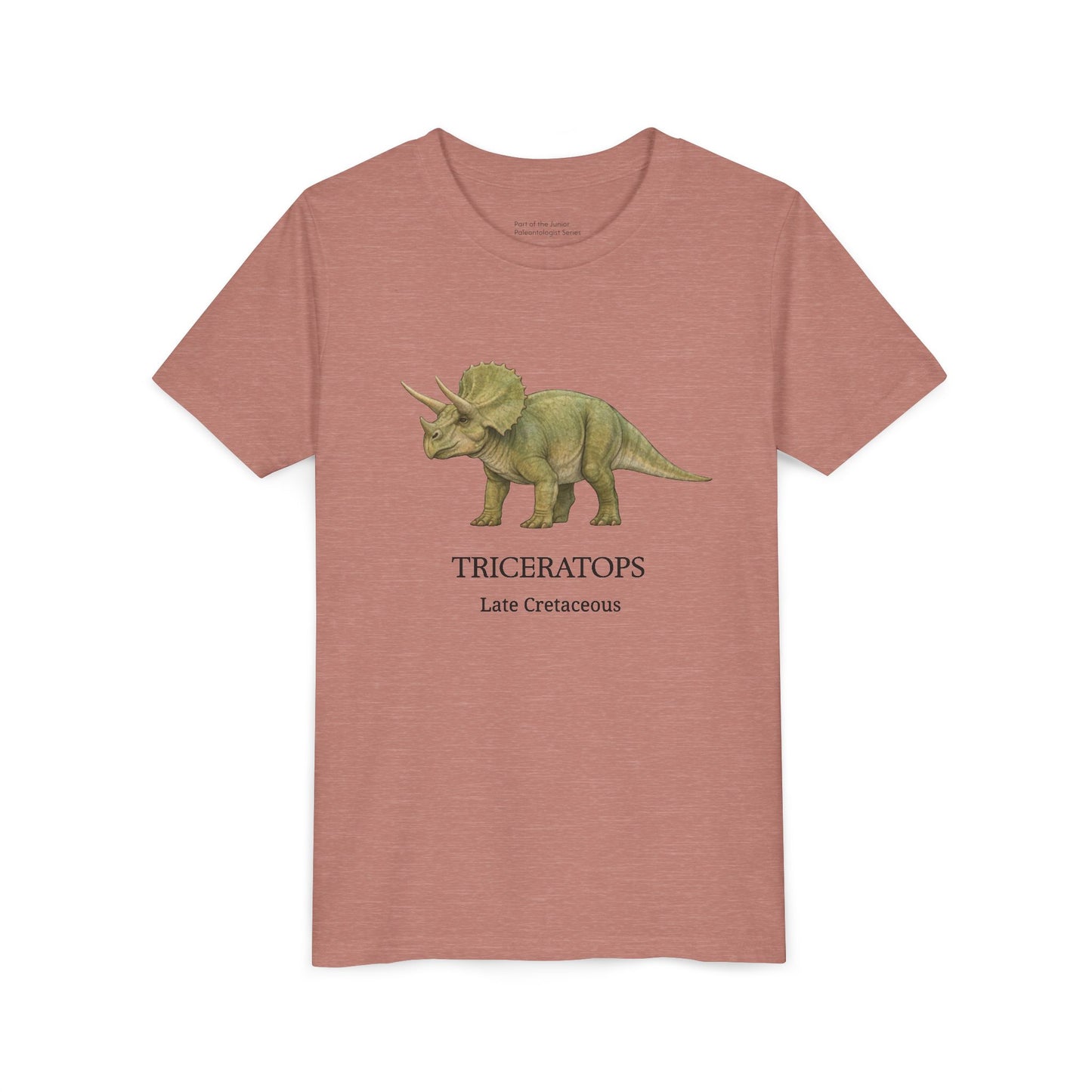 Triceratops educational youth t-shirt