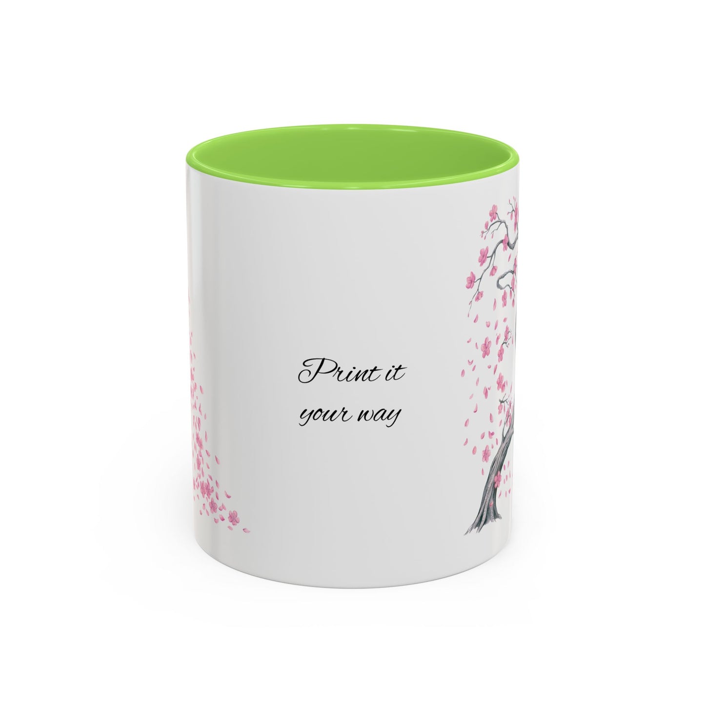 Cherry Blossom Tree Mug — Colorful Ceramic Coffee Cup