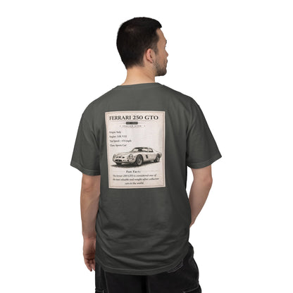 1960 Ferrari 250 GTO Vintage Car Club T-shirt | Classic Sports Car Tee