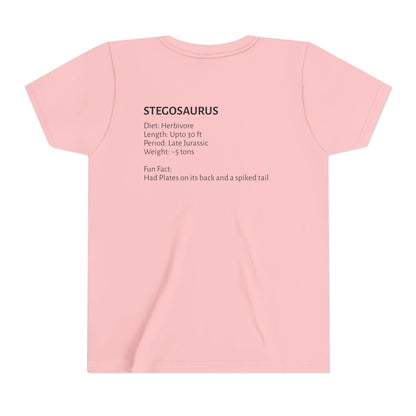 Stegosaurus educational youth t-shirt