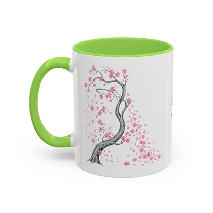 Cherry Blossom Tree Mug — Colorful Ceramic Coffee Cup