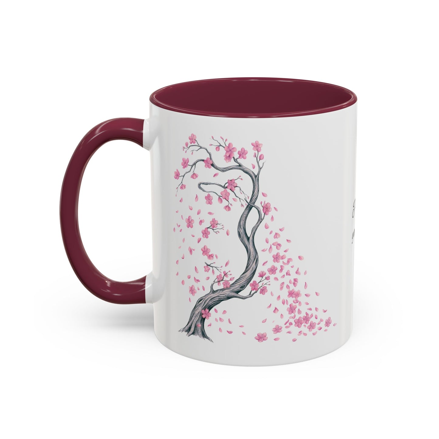 Cherry Blossom Tree Mug — Colorful Ceramic Coffee Cup