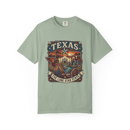 Texas Alamo Longhorn T-Shirt — State of Texas Graphic Tee