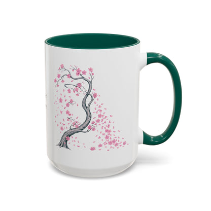 Cherry Blossom Tree Mug — Colorful Ceramic Coffee Cup