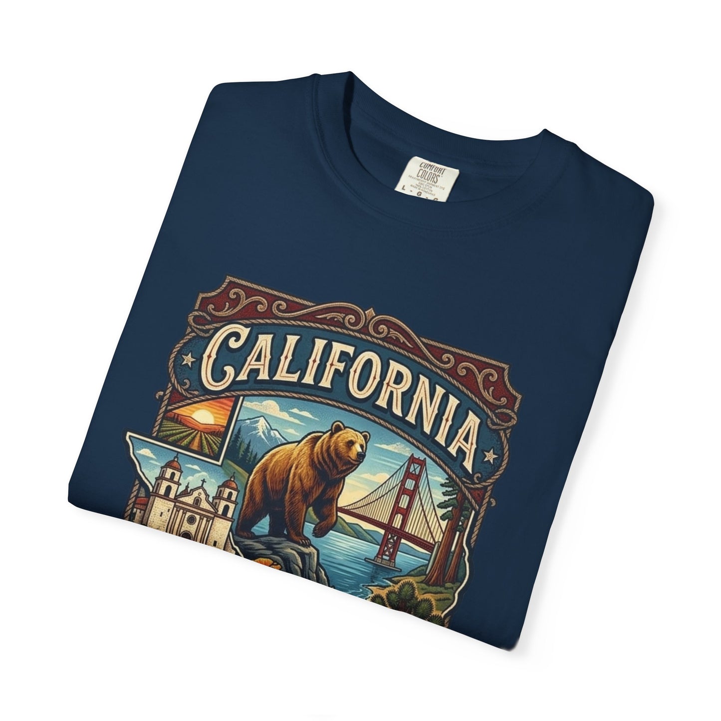 California Bear & Golden Gate T-Shirt
