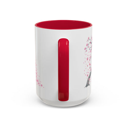 Cherry Blossom Tree Mug — Colorful Ceramic Coffee Cup