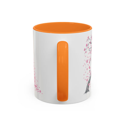 Cherry Blossom Tree Mug — Colorful Ceramic Coffee Cup