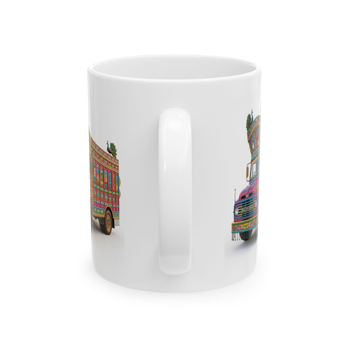 Pakistani Truck Art Ceramic Mug — Colorful Traditional Truck Design (11oz & 15oz)