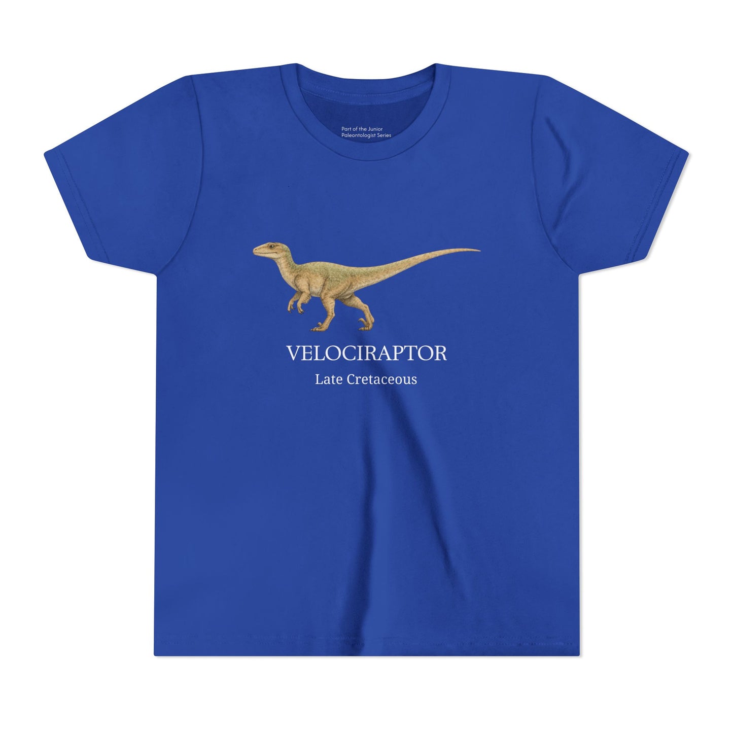 Velociraptor educational youth t-shirt
