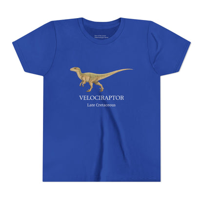 Velociraptor educational youth t-shirt