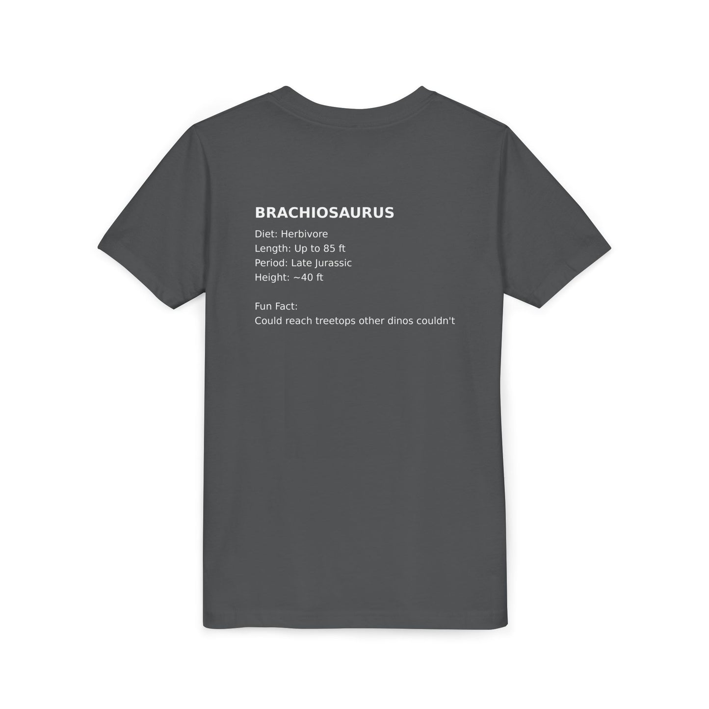 Brachiosaurus educational youth t-shirt