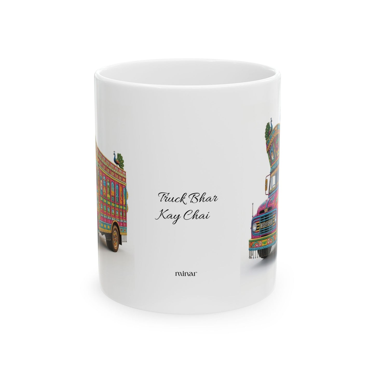 Pakistani Truck Art Ceramic Mug — Colorful Traditional Truck Design (11oz & 15oz)