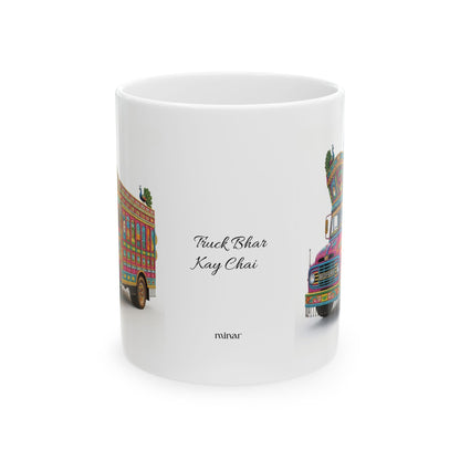 Pakistani Truck Art Ceramic Mug — Colorful Traditional Truck Design (11oz & 15oz)