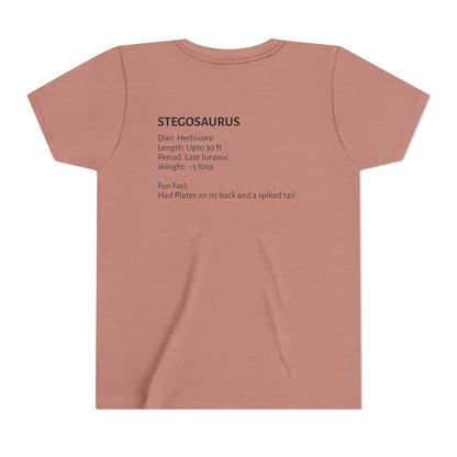 Stegosaurus educational youth t-shirt