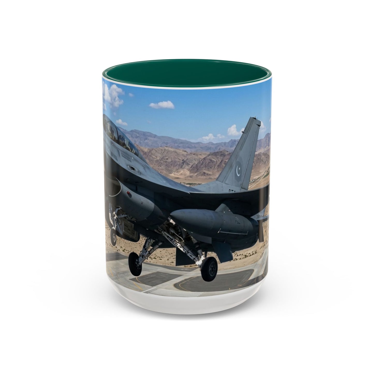 Pakistani F-16 Falcon Flight Mug — Colorful 11oz & 15oz Ceramic Coffee Cup