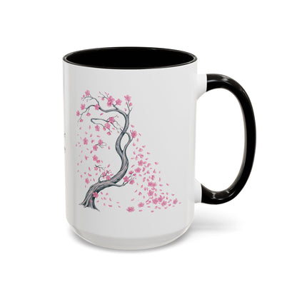 Cherry Blossom Tree Mug — Colorful Ceramic Coffee Cup