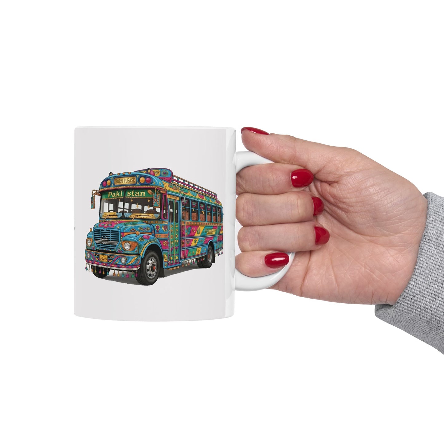 Pakistani Truck Art Bus Ceramic Mug (11oz, 15oz)