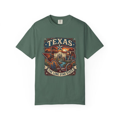 Texas Alamo Longhorn T-Shirt — State of Texas Graphic Tee