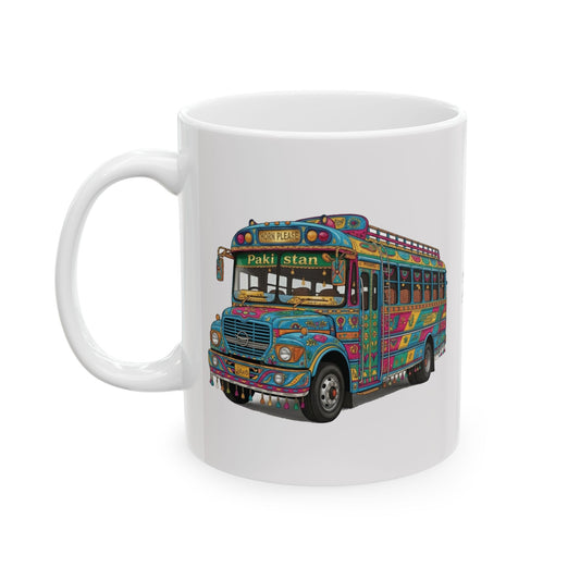 Pakistani Truck Art Bus Ceramic Mug (11oz, 15oz)
