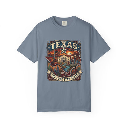 Texas Alamo Longhorn T-Shirt — State of Texas Graphic Tee