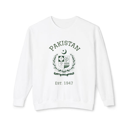 Pakistan Pride Crewneck Sweatshirt — Pakistan Emblem Graphic