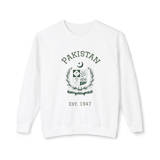 Pakistan Pride Crewneck Sweatshirt — Pakistan Emblem Graphic