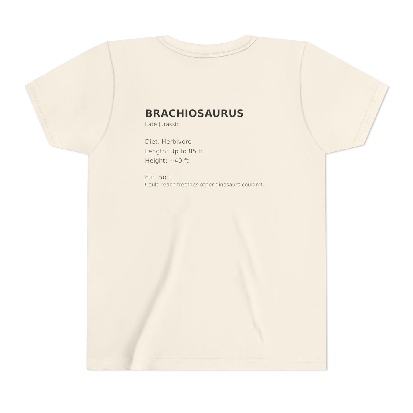 Brachiosaurus educational youth t-shirt