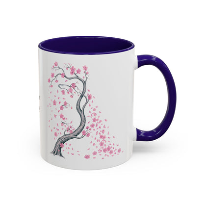 Cherry Blossom Tree Mug — Colorful Ceramic Coffee Cup